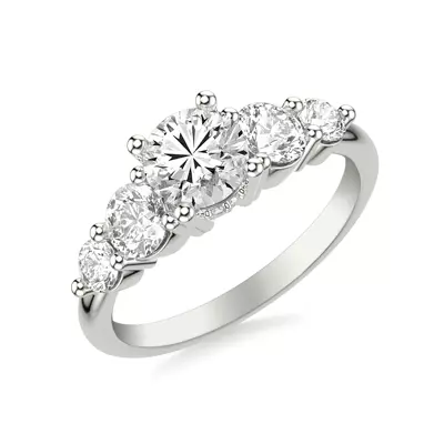 Simone Hidden Halo Engagement Ring