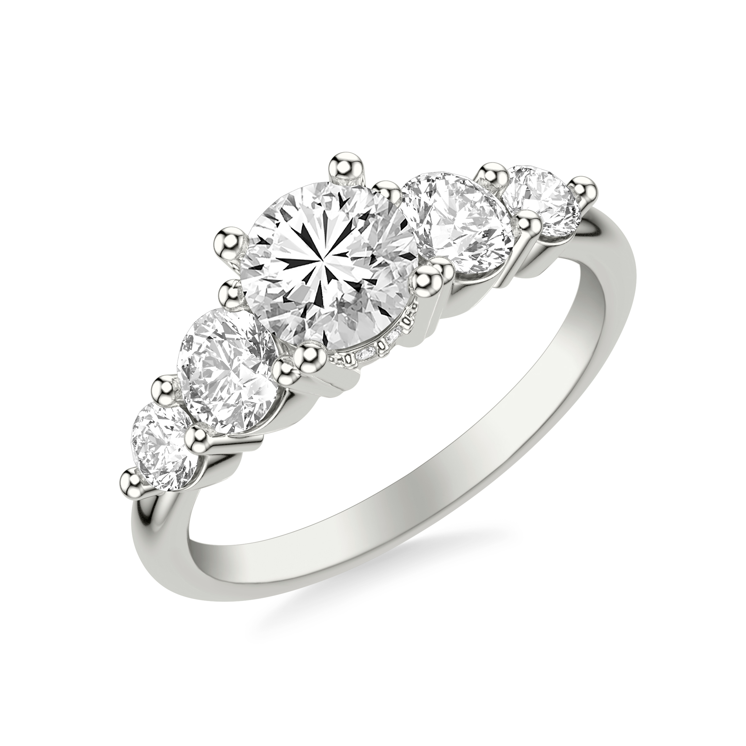 Simone Hidden Halo Engagement Ring