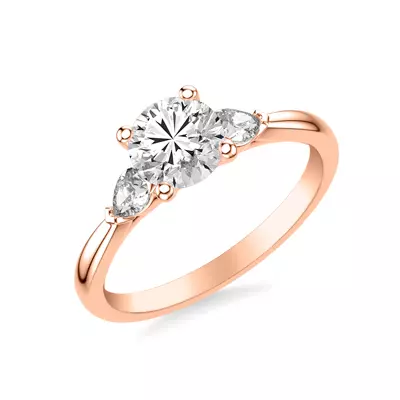 Jacie Three Stone Engagement Ring