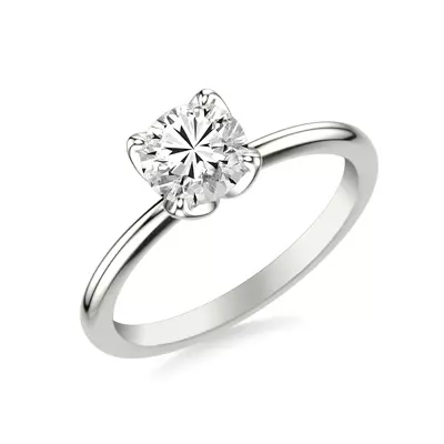 Maryrose Petal Shaped Solitaire Engagement Ring