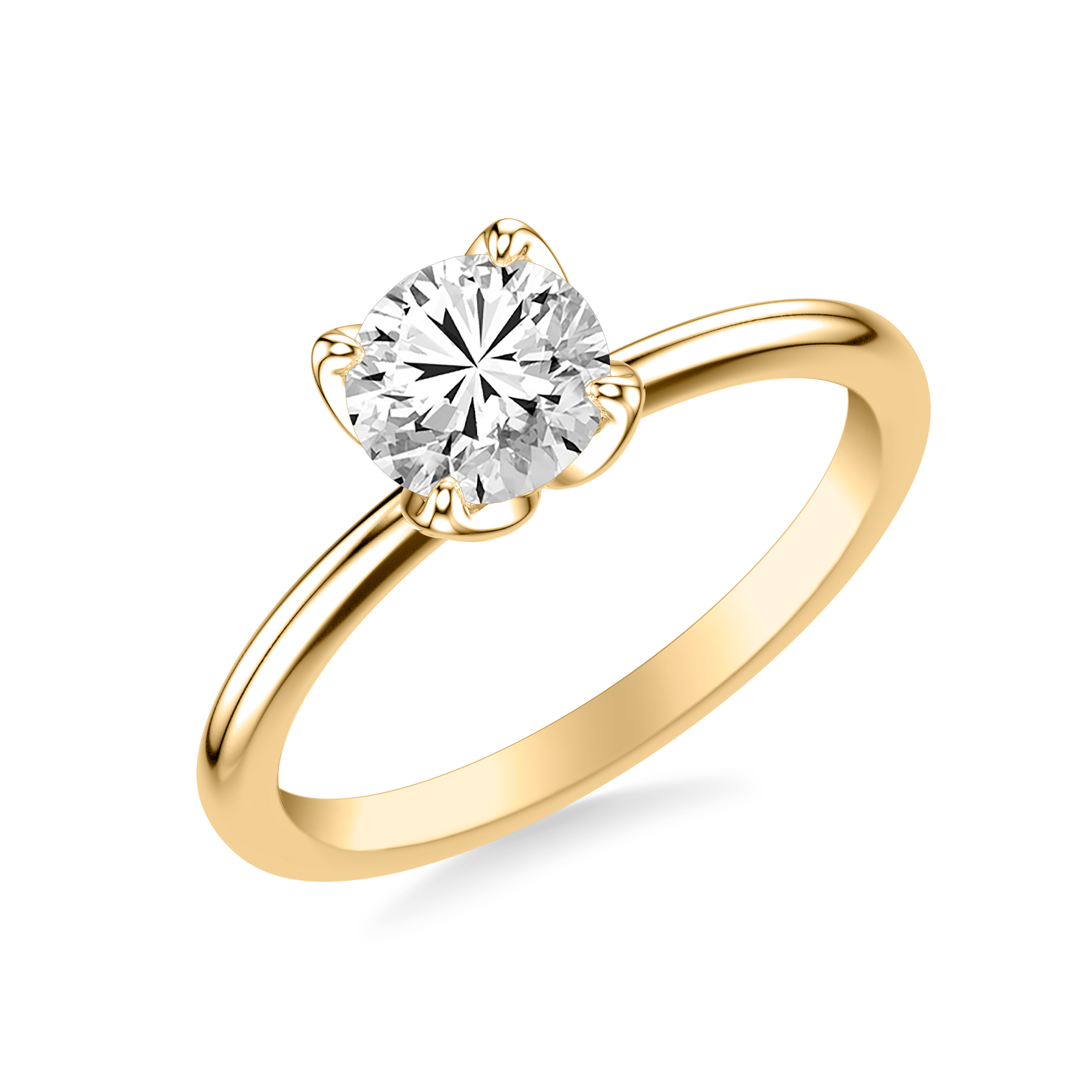 Maryrose Petal Shaped Solitaire Engagement Ring