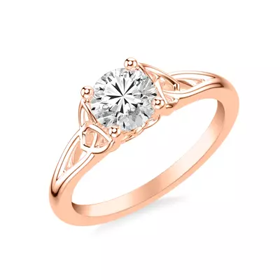 Siobhan Trinity Solitaire Engagement Ring