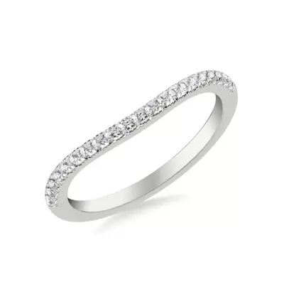 Siobhan Curved Pavé Band