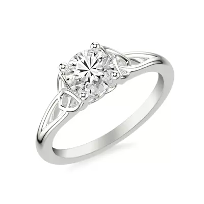 Siobhan Trinity Solitaire Engagement Ring