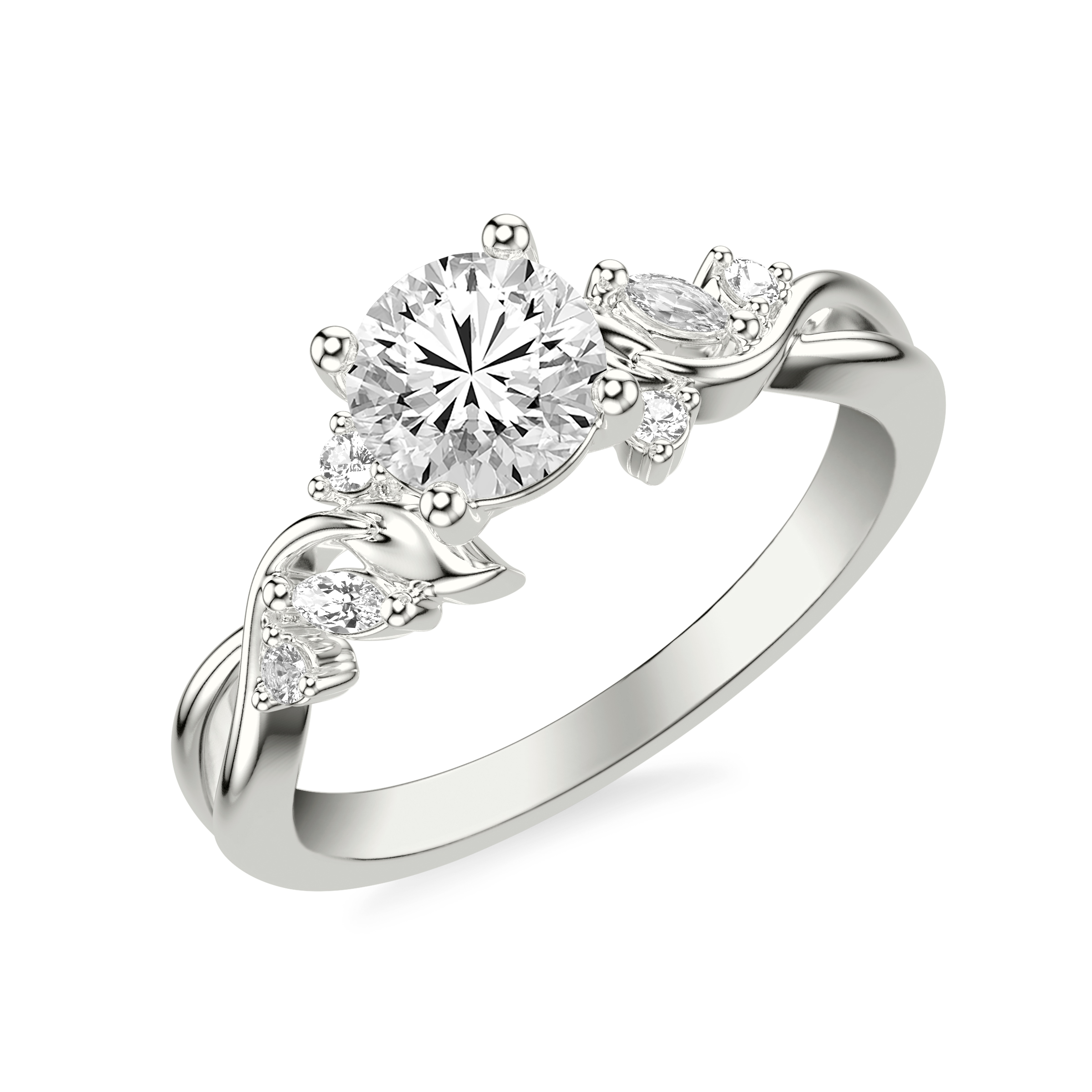 Jules Pavé Engagement Ring