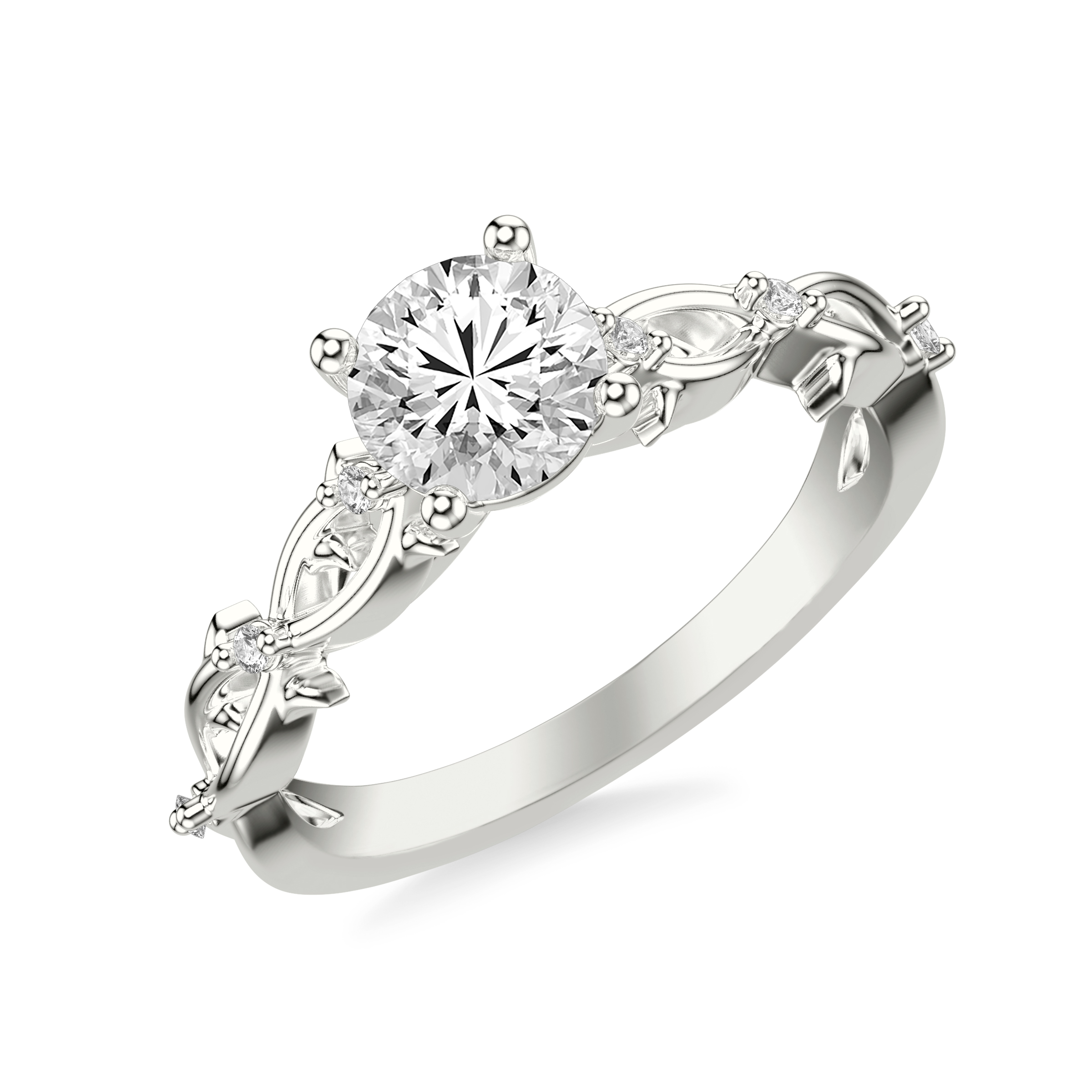 Elena Thorny Vine Engagement Ring