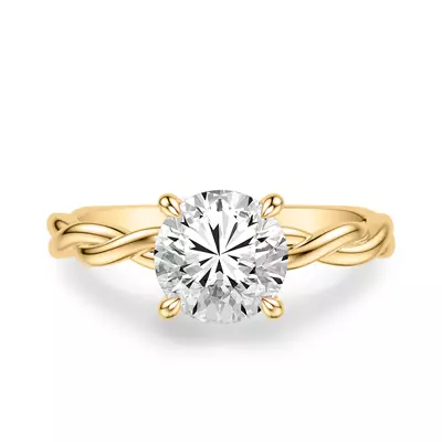 Whitely Twist Solitaire Engagement Ring