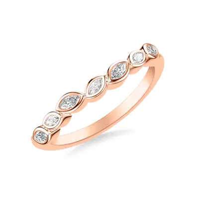 Marisa Angled Marquise Bezel Band