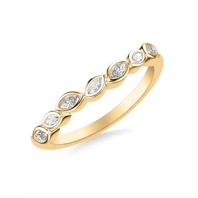 Marisa Angled Marquise Bezel Band