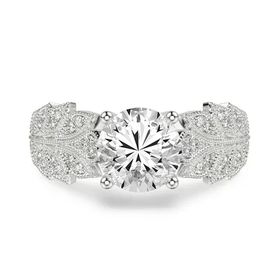 Florant Laurel Vintage Lab Engagement Ring