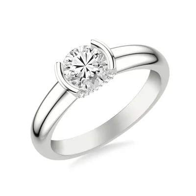 Darien Diamond Accent Bezel Engagement Ring