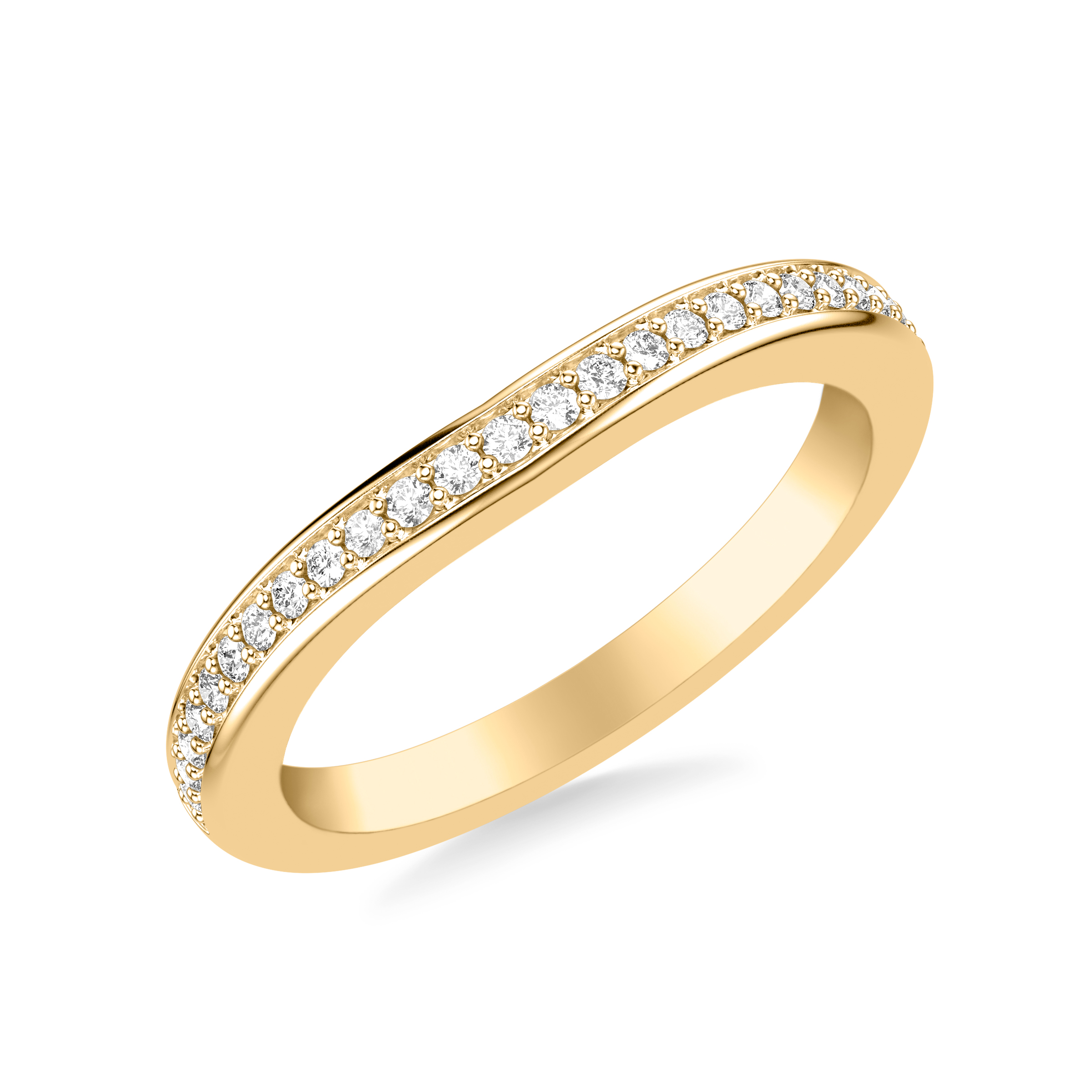 Colette Contoured Pave Band