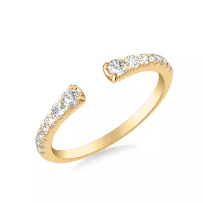 Zahara Graduated Diamond Open Band