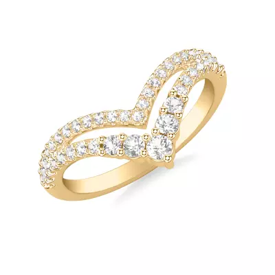 Graduated Diamond Double V-Band