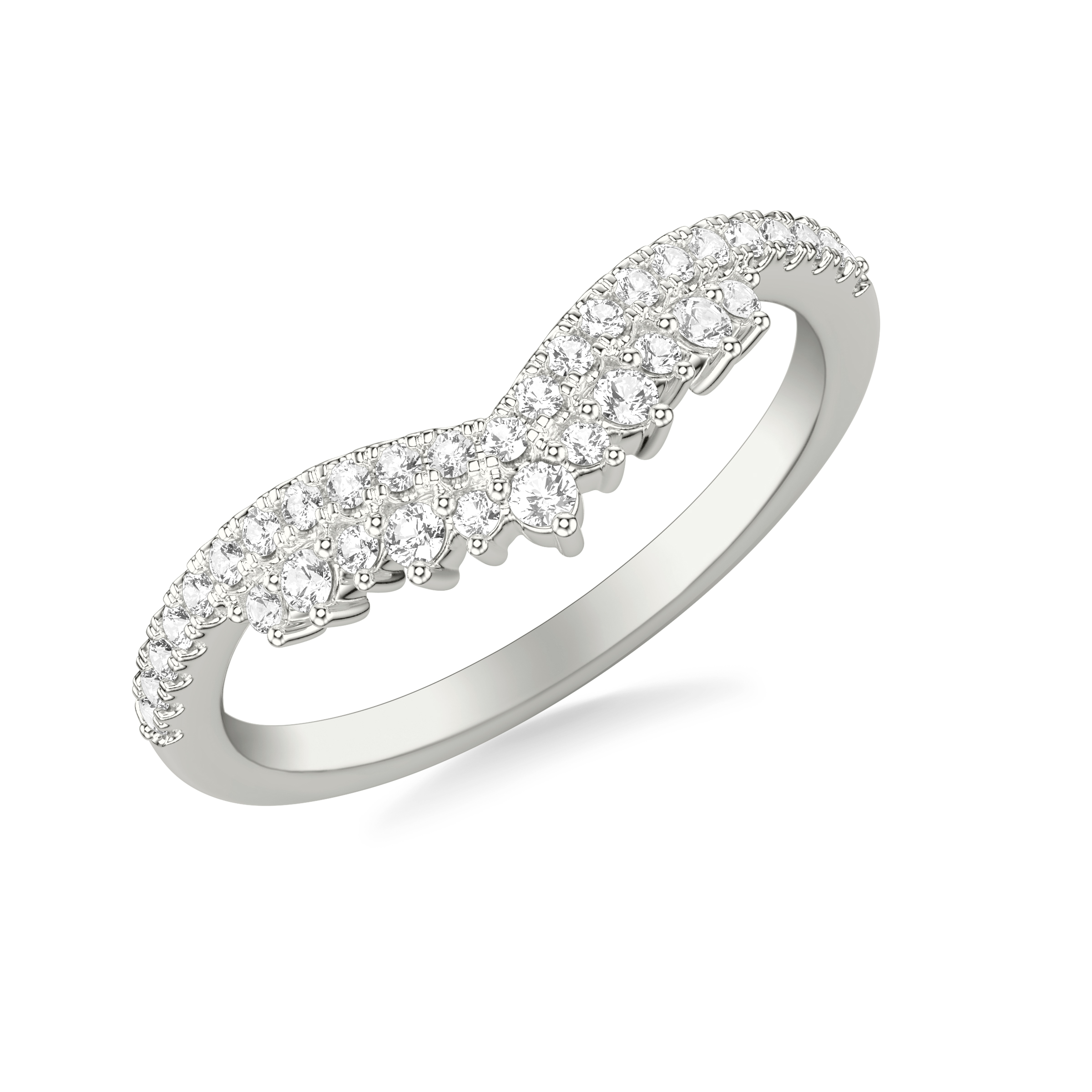 Tiara Diamond Curved Band