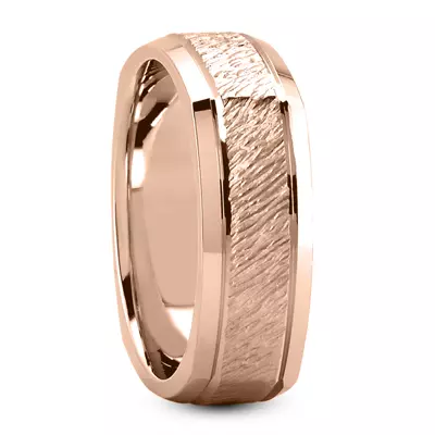 Garda Squared and Textured Band (7mm)