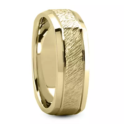 Garda Squared and Textured Band (7mm)