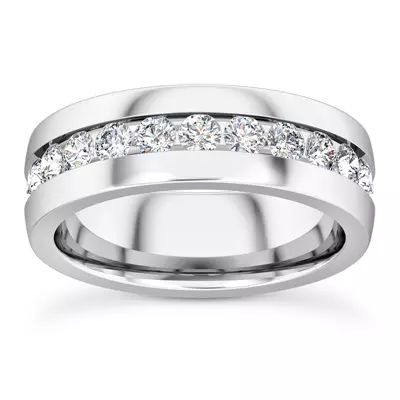 Ara Grande Men's Lab Eternity Wedding Band