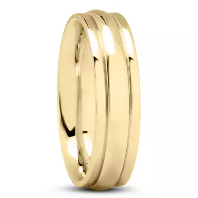 Edo Ridged Band (7mm)