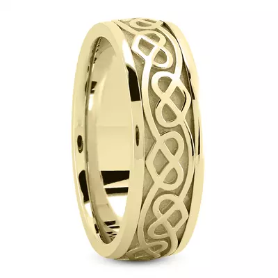 Intertwined Eternity Heart Band (7mm)