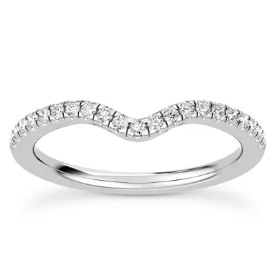 Maplewood Curved Pavé Band