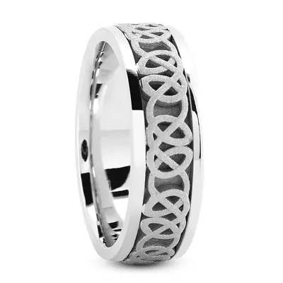 Celtic Woven Textured Band (7mm)