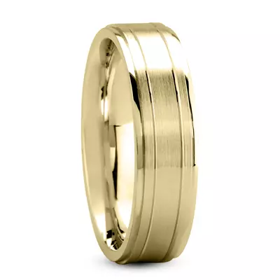 Innes  Diamond Carved band (7mm)