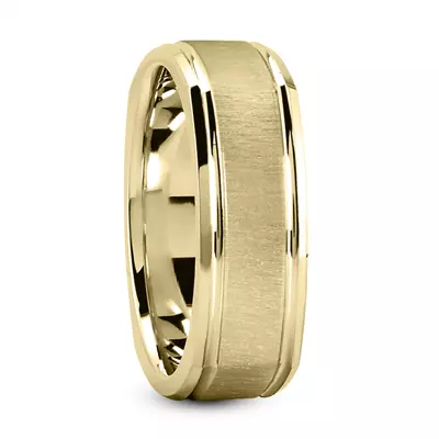 Lime Square Polished and Brushed Band(7mm)