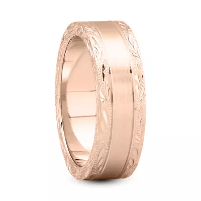 Serena Hand Engraved Band (7mm)
