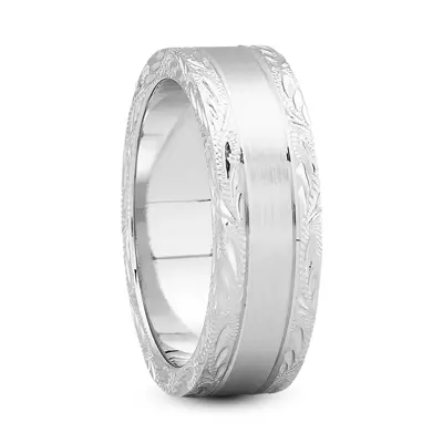 Serena Hand Engraved Band (7mm)