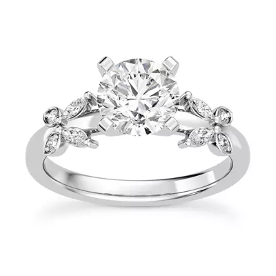 Butterfly Engagement Ring
