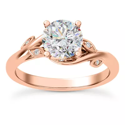 Mona Pavé Vine Engagement Ring