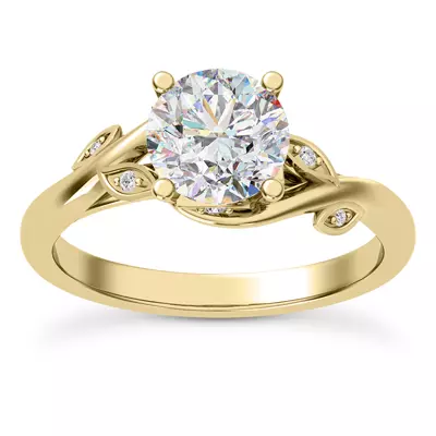 Mona Pavé Vine Engagement Ring