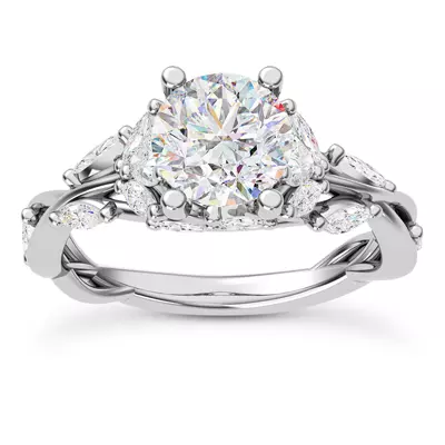Nelly Vine Diamond Engagement Ring