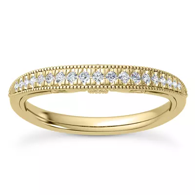 Quinley Graduated Milgrain Band