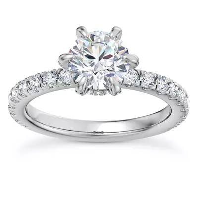 Elise Diamond Prong Engagement Ring