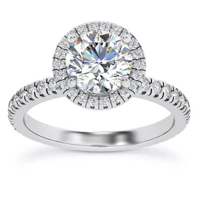 Delores Halo Engagement Ring