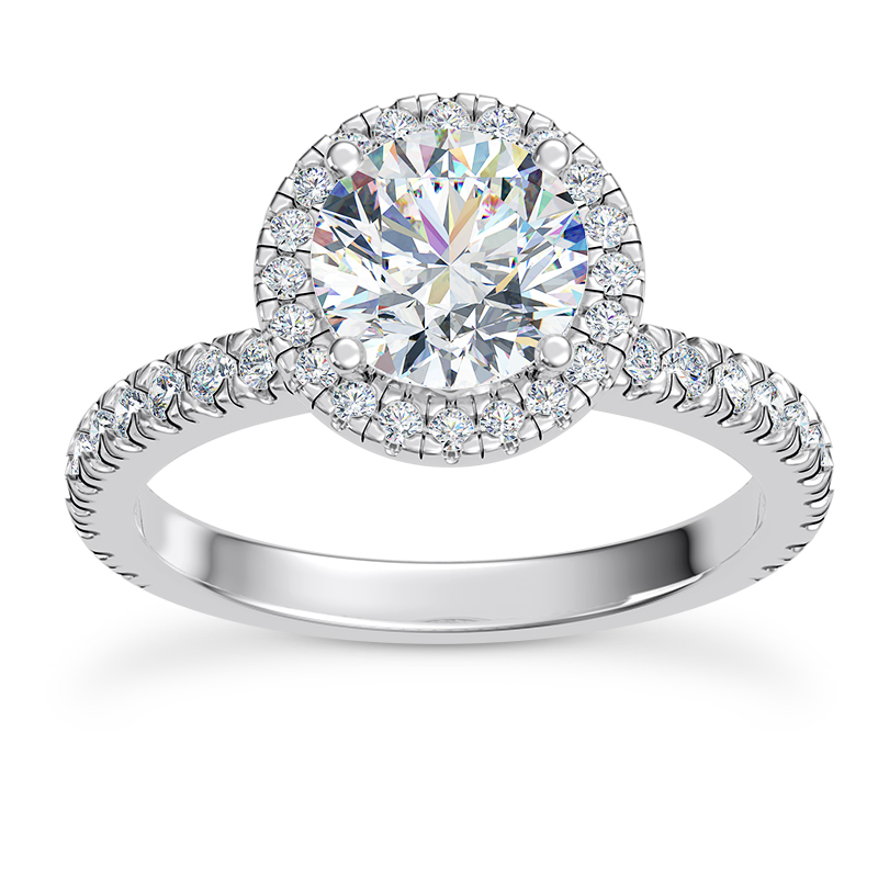 Delores Halo Engagement Ring