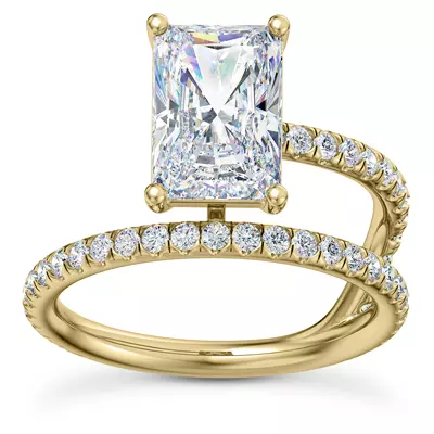 Fete Floating Diamond Engagement Ring