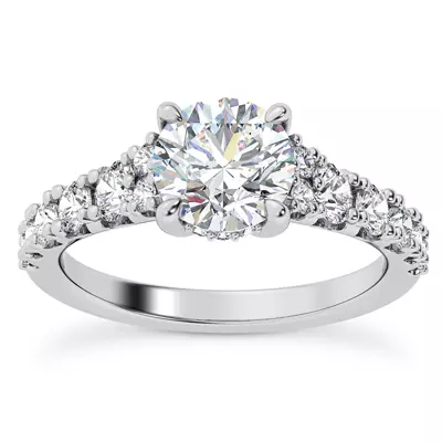 Charm Lab Engagement Ring