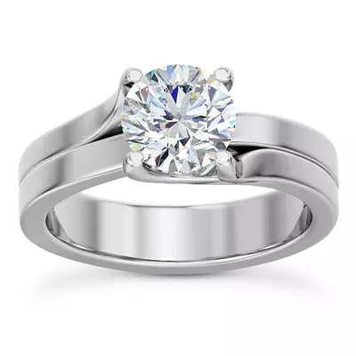 Bleeker Wishbone Solitaire Engagement Ring