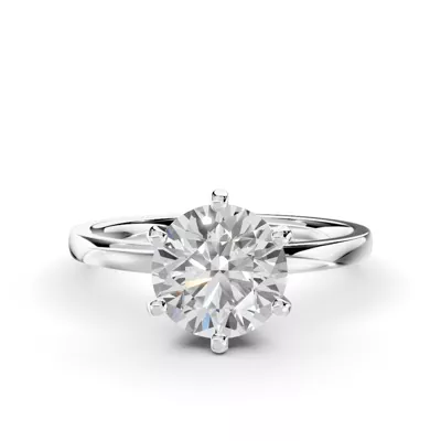 Boda Six Prong 1.5mm Comfort Fit Engagement Ring