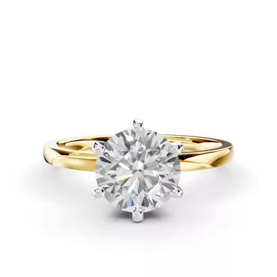 Boda Six Prong 1.5mm Comfort Fit Engagement Ring