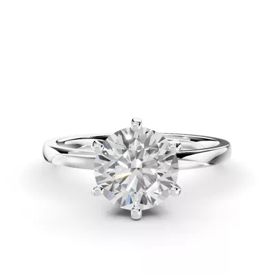 Boda Six Prong 1.5mm Comfort Fit Engagement Ring