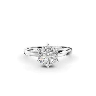 Boda Six Prong 2mm Comfort Fit Engagement Ring