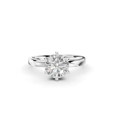 Boda Six Prong 2mm Comfort Fit Engagement Ring