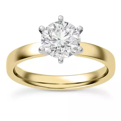 Boda Six Prong 2.5mm Comfort Fit Engagement ring