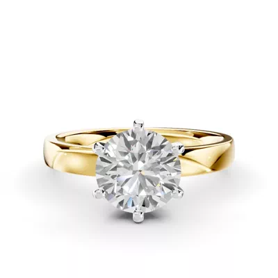 Boda Six Prong 2.5mm Comfort Fit Engagement ring