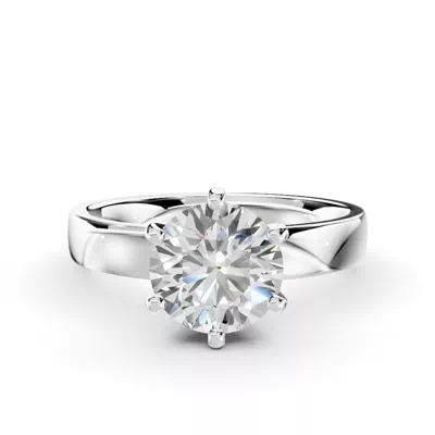 Boda Six Prong 3mm Comfort Fit Engagement Ring