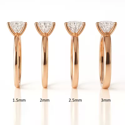 Linda 1.5mm Comfort Fit Engagement Ring